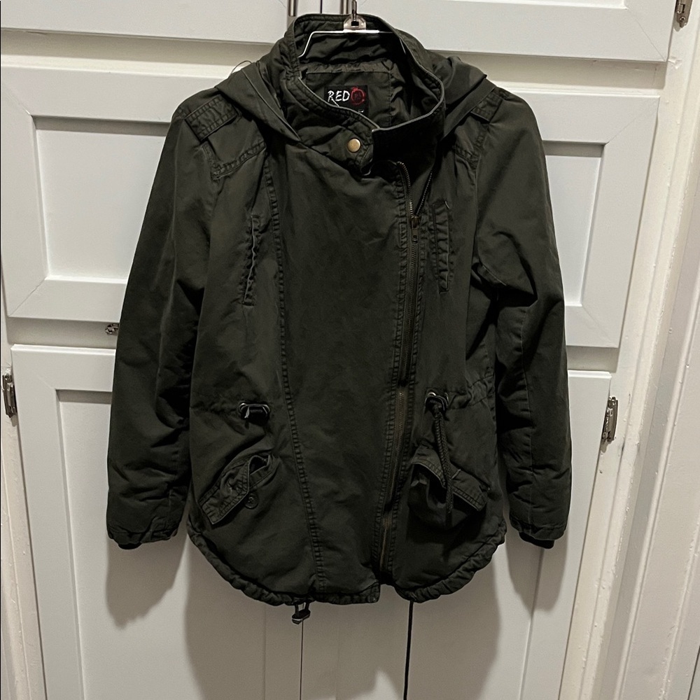 Red Kids Dark Green military jacket